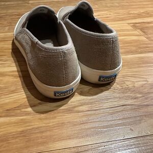 Keds Kids Slip-On Sneakers in Taupe Canvas